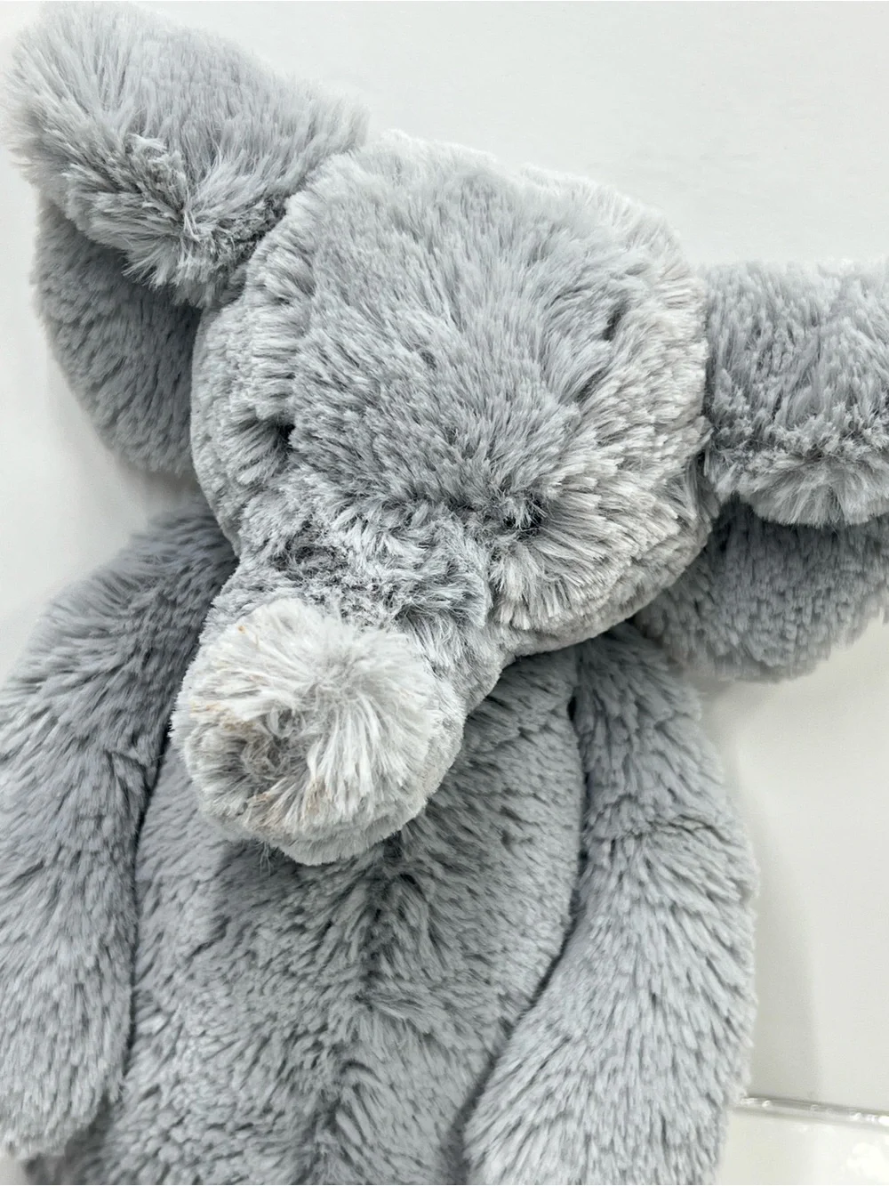JELLYCAT London Retired Gray Soft Plush Bashful Elephant.